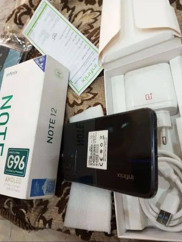 Infinix Note 12(8 128)full box k 7 bilkul new jasi halat my03143400998 5