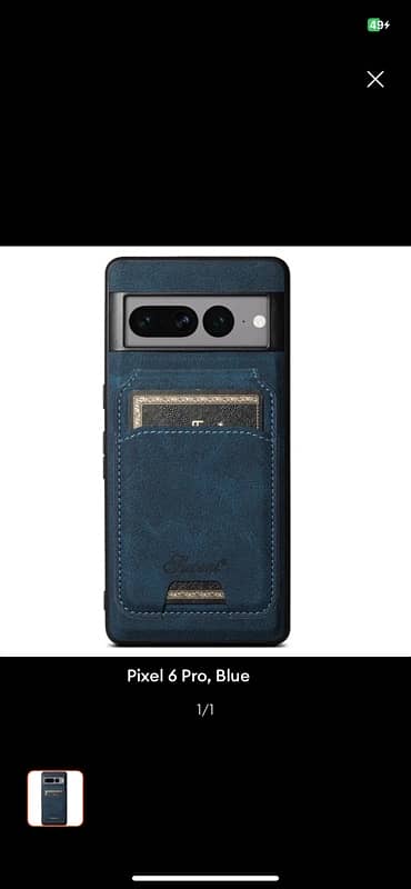 google pixel 6 pro cover blue colour 0