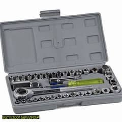 40 Pcs Socket wrench Vehicle tool kit