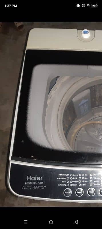 fully automatic Haier washing machine and audionic woofer 4