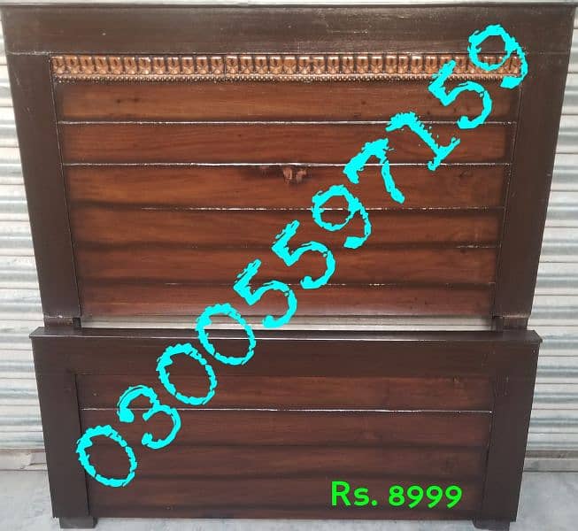 single bed new wood double bed dressing side table almari hostel use 7