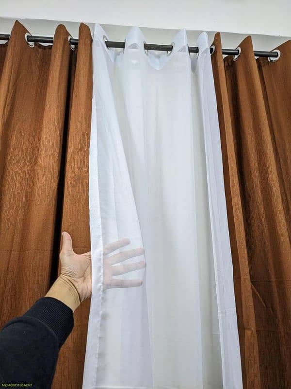 5 PCs flat net  plain curtains for windows and doors 0