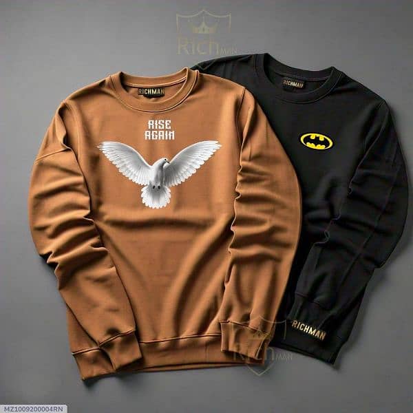 men printed sweatshirt 0