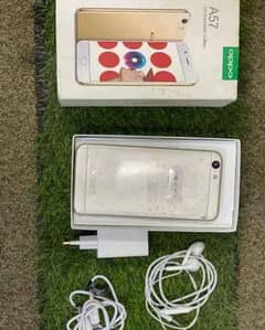 oppo A57 (4/64) Ram full new with box and charger lush condition