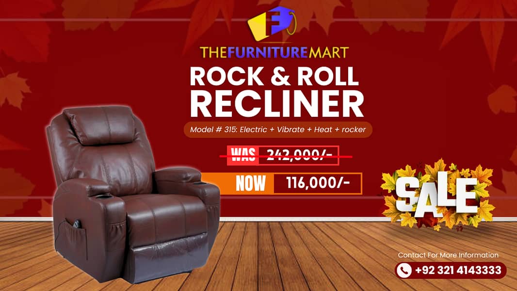 recliner - sofa - rock & roll recliners - recliner 12.12 sale 6