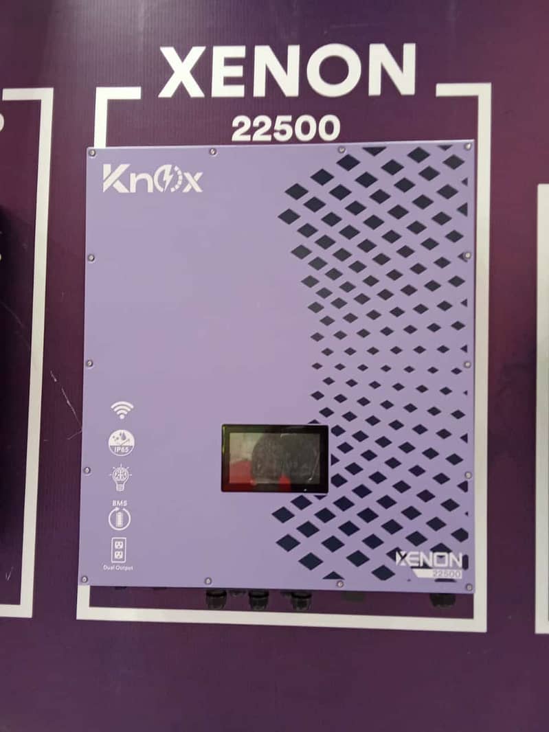 Knox IP65 Xenon Twin 6,8,12,15Kw 3 Phase Hybrid Inverter Dual Output 5