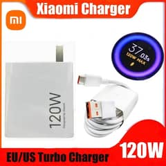 120W Original Xiaomi Charger Turbo Fast EU/US Wall Gan Charge Adapter