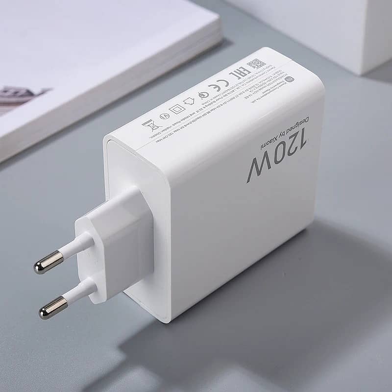 120W Original Xiaomi Charger Turbo Fast EU/US Wall Gan Charge Adapter 3