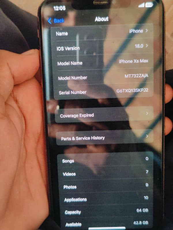 iphone Xs Max 64GB PTA approved 1