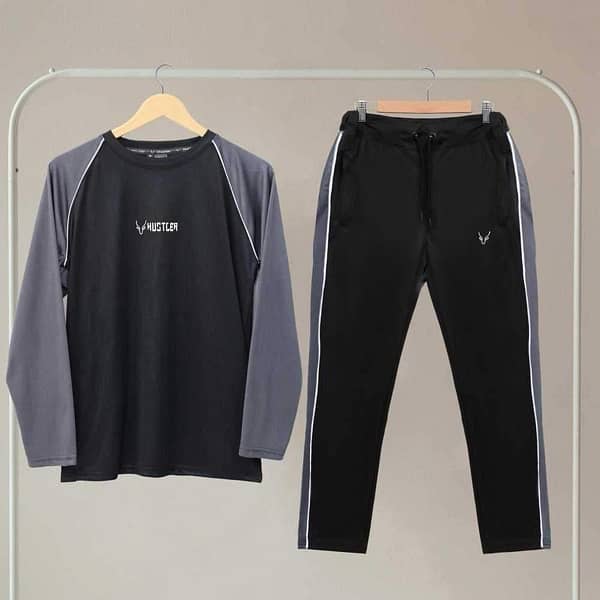 2 Pcs Men’s polyester Plain Track suit 11