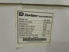 Dawlance washing machine For urgent sale 0