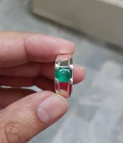 Beautiful excellent quality Emerald (panjshir) pure natural stone ring