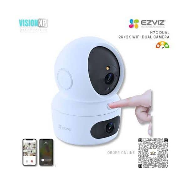 Ezviz Smart Home Dual Lens Camera (New Modal) Dual 2K+ 4Mp 4