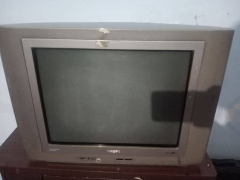 Philips TV with Trolley 100%Working all good 1