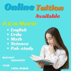 Online Tution Available