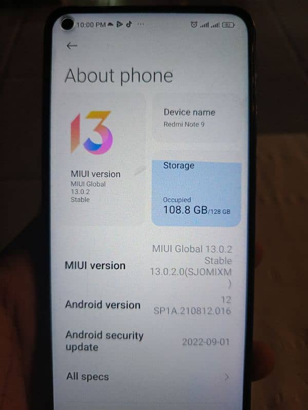 Xiaomi Redmi note 9 5