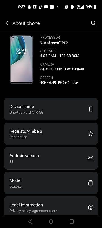 one plus n10 5g 2