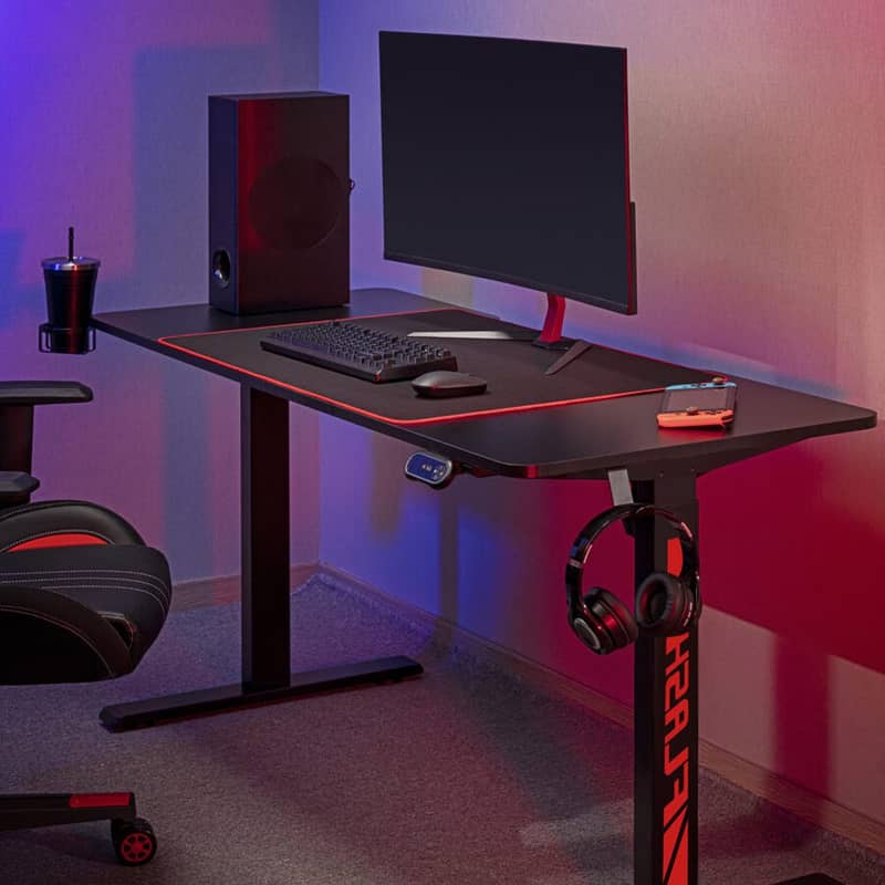 MXG MGD-01R Motorized/SIT-Stand Desk/ Gaming Gear/Accessories/Laptops 1