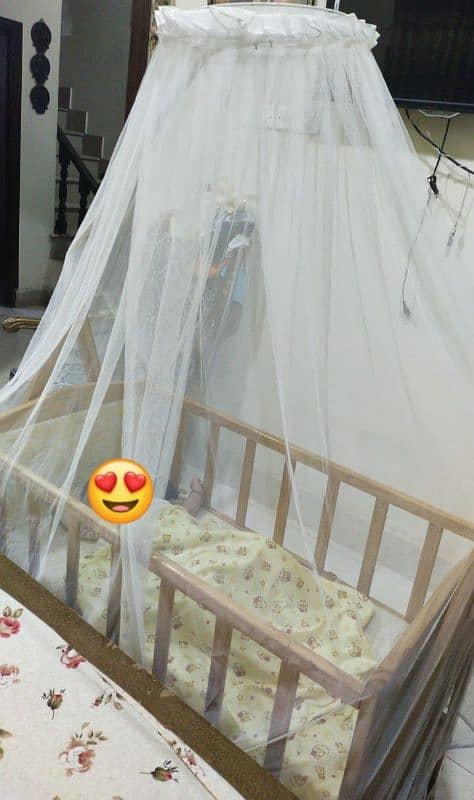 baby bed with net stand 3