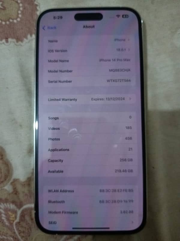 Iphone 14 pro max non pta 6