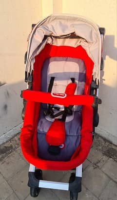 Baby Stroller / Baby Pram / Kids Pram Red & Grey