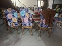 Dinning table with 8 chair just buying 4 months