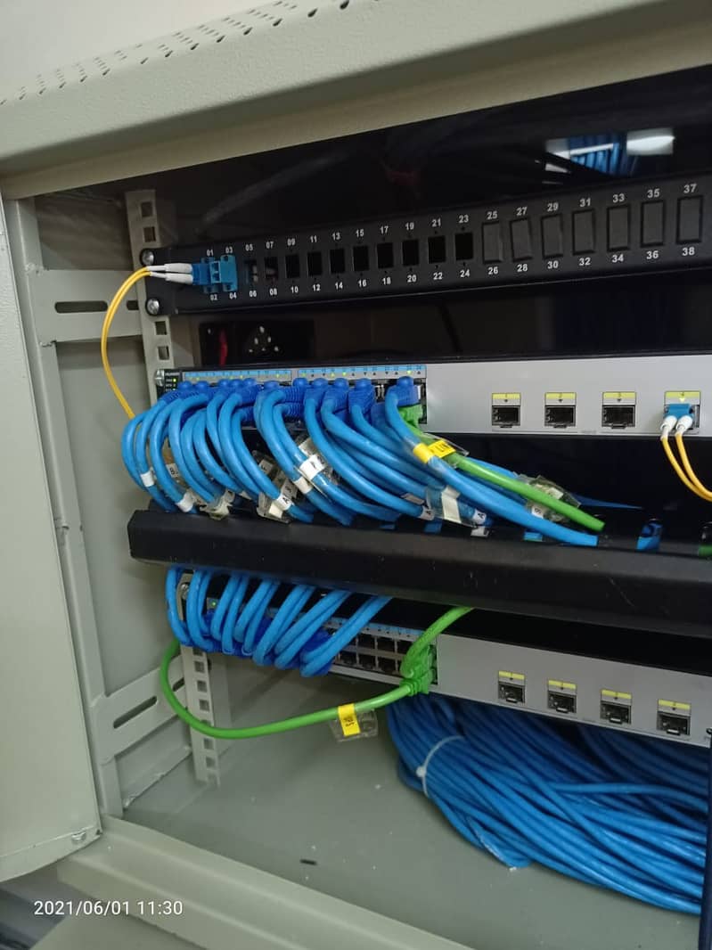 Fiber Optic, UTP Testing Solutions, Cable Tray installation, PABX inst 5