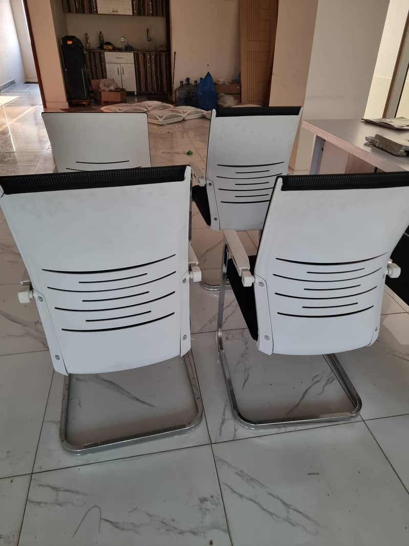 2 imported chair for sale and 5 guest chair 6