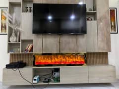 Golden/Silver/Rose Strips 3D Electric Fireplace Heater 0