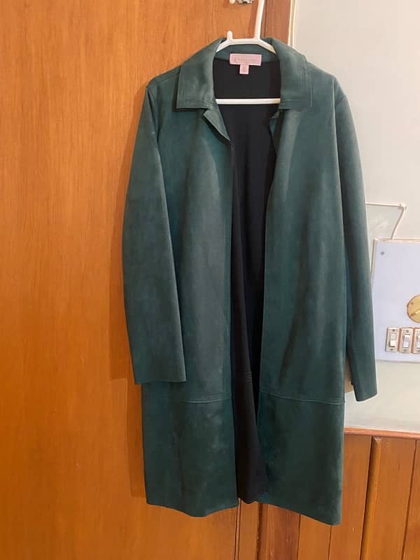 brand new suede  long coat 0