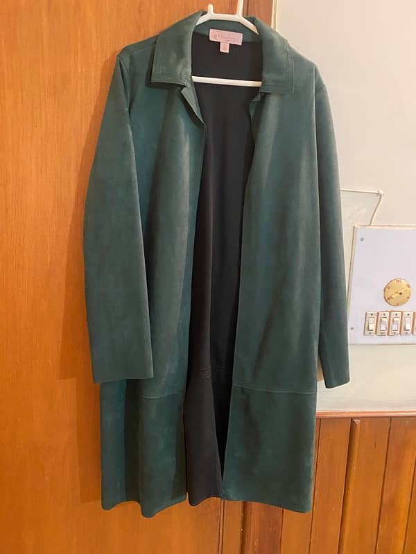 brand new suede  long coat 2