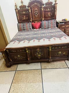 Complete Bed Set with Dressing Table and mattress, Tables 0