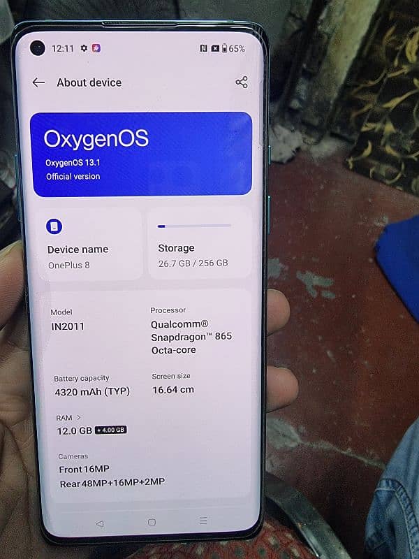 Edges display 12GB ram 256G  oneplus 8 condition like box pack hai 2