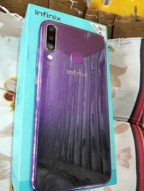 Infinix s4 with box 6/64 contact 03366837312 2