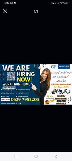 Online Part time/full time/home job/Assignments/Typing/Data entry/Ads