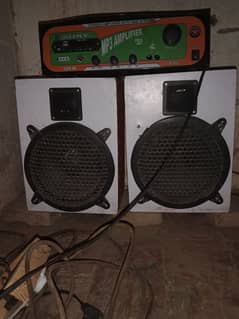 amplifier with 8 inch two speakers