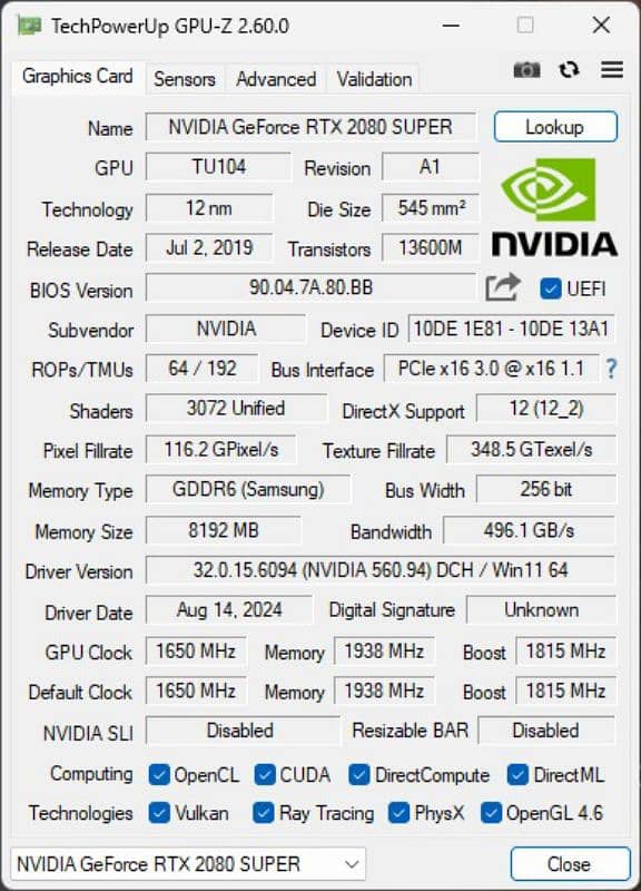 RTX 2080 Super Inno3D iChill X3 6