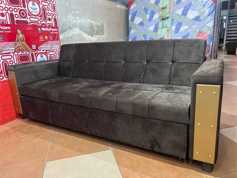 Double sofa cum bed (Molty foam )(sofa +bed)(10 years warranty ) 14