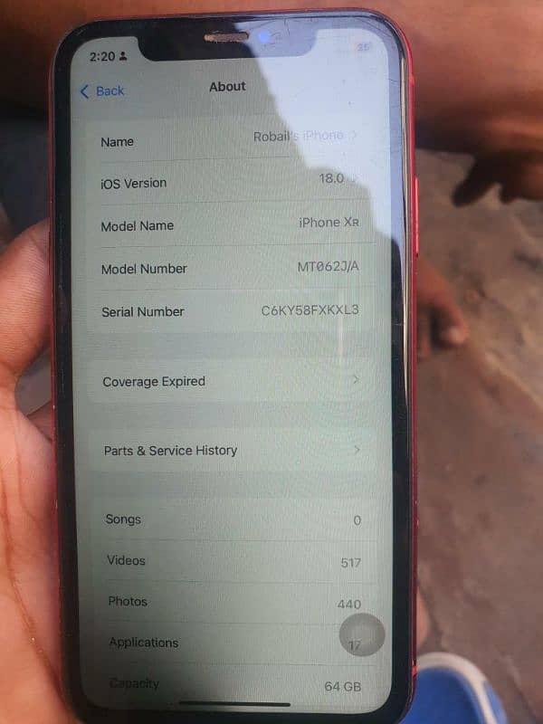 IPHONE XR NON PTA WATSAPP:03151984125 1