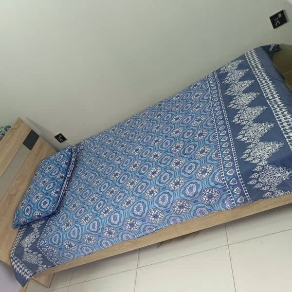 single bed with mattress 2