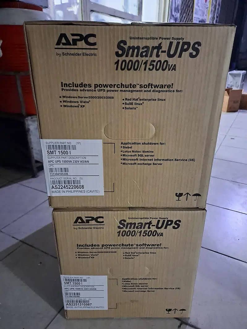 APC SMART UPS ALL MODELS AVAILABLE 650VA TO 20KVA 3