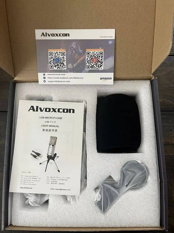 Condenser Microphone Alvoxcon A700 USB 5