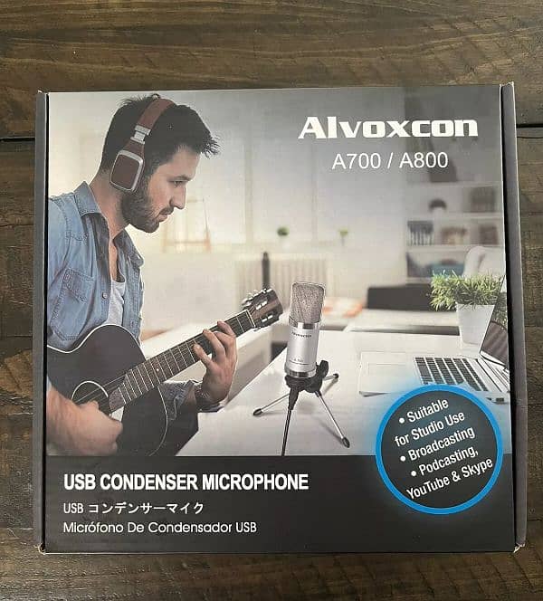 Condenser Microphone Alvoxcon A700 USB 6