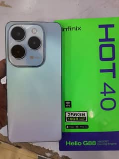 INFINIX HOT 40 8+8 RAM 256 MEMORY SET CHARGER AND BOX 4 MONTH WARRANTY