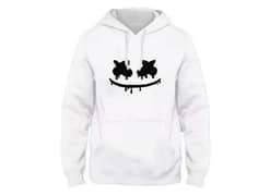 Men cotton white hoodie