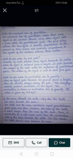 handwriting assignment work