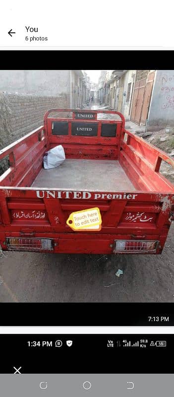 United 100cc loader rickshaw for urgent sale 4