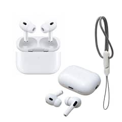 "Wireless Bluetooth Earbuds with Charging Case and Lanyard - High-Qual