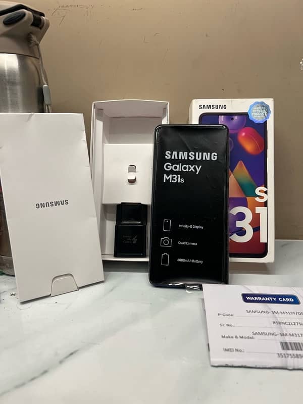 SAMSUNG M31 S 6/128 with complete box 0