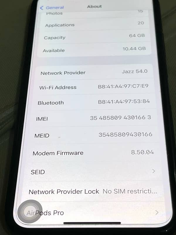 iPhone X 64GB NON PTA FACTORY UNLOCK 8